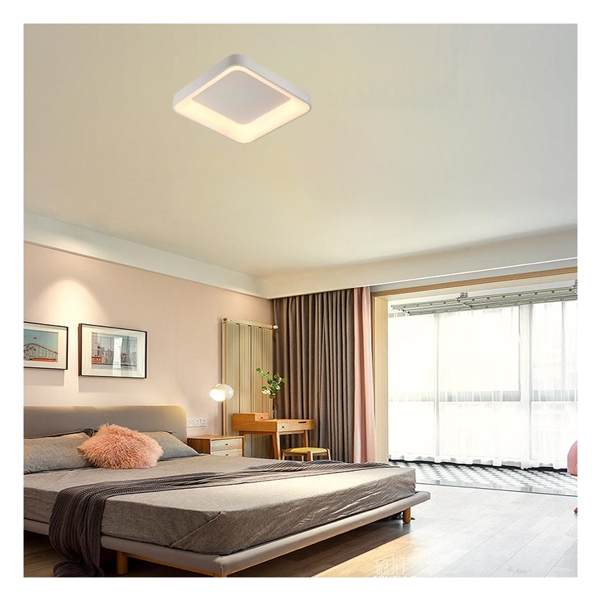 Dimbare LED Plafondlamp LED/45W/230V 3000-6500K wit + afstandsbediening