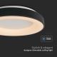 Dimbare LED Plafondlamp LED/49W/230V 3000K diameter 60 cm zwart