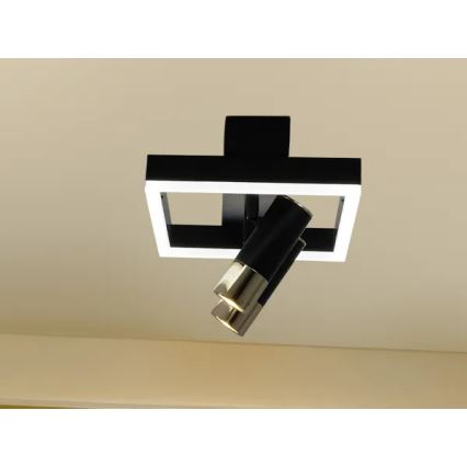 Dimbare LED Plafondlamp LED/50W/230V 3000-6500K zwart + afstandsbediening
