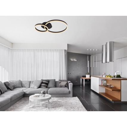 Dimbare LED-plafondlamp LED/55W/230V 3000-6500K + afstandsbediening