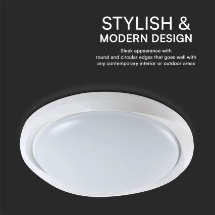 Dimbare LED plafondlamp LED/60W/230V 3000-6500K 49,2 cm wit + afstandsbediening