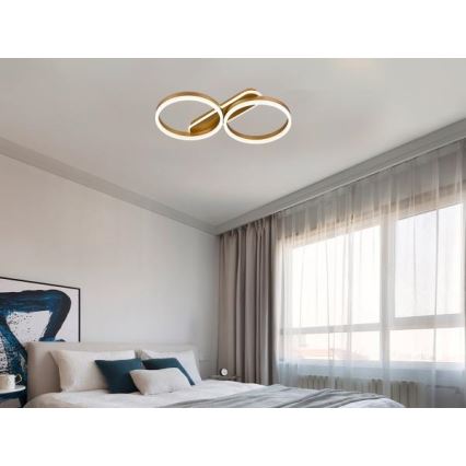 Dimbare LED-plafondlamp LED/60W/230V 3000-6500K + afstandsbediening