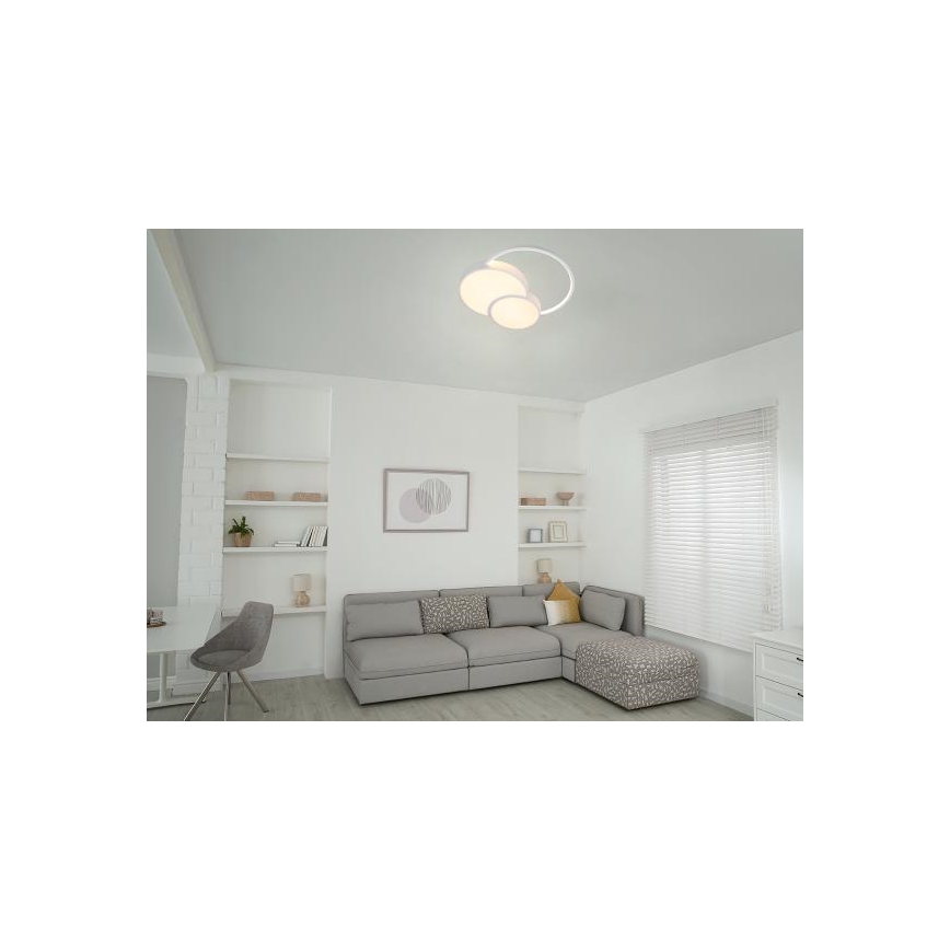 Dimbare LED plafondlamp LED/60W/230V 3000-6500K wit + afstandsbediening