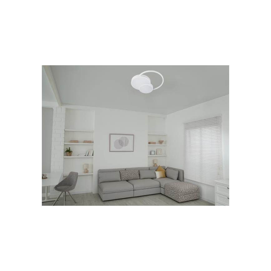 Dimbare LED plafondlamp LED/60W/230V 3000-6500K wit + afstandsbediening