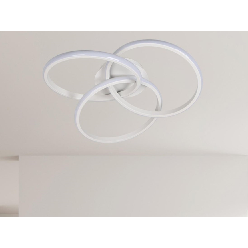 Dimbare LED Plafondlamp LED/70W/230V 3000-6500K wit + afstandsbediening