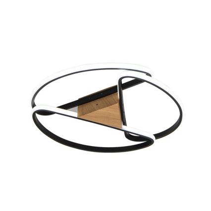Dimbare LED Plafondlamp LED/75W/230V 3000-6500K bruin/zwart + afstandsbediening