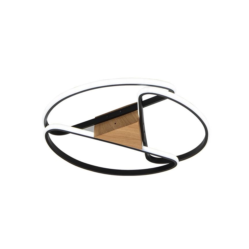 Dimbare LED Plafondlamp LED/75W/230V 3000-6500K bruin/zwart + afstandsbediening