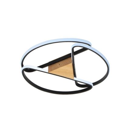 Dimbare LED Plafondlamp LED/75W/230V 3000-6500K bruin/zwart + afstandsbediening