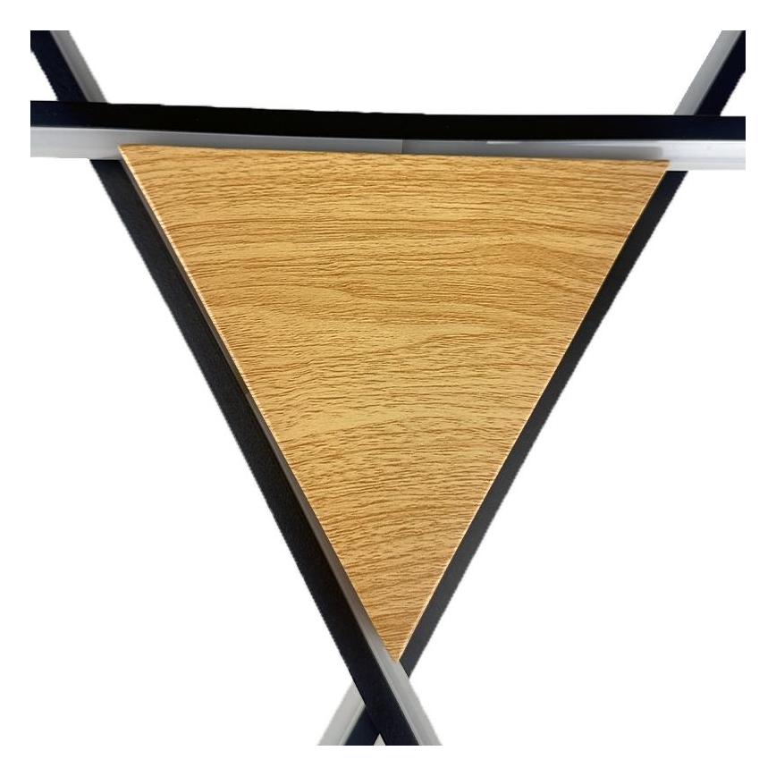 Dimbare LED Plafondlamp LED/75W/230V 3000-6500K bruin/zwart + afstandsbediening