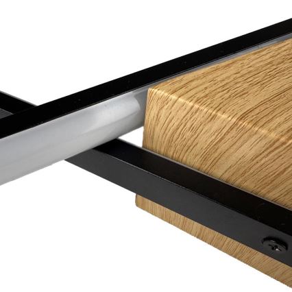 Dimbare LED Plafondlamp LED/75W/230V 3000-6500K bruin/zwart + afstandsbediening
