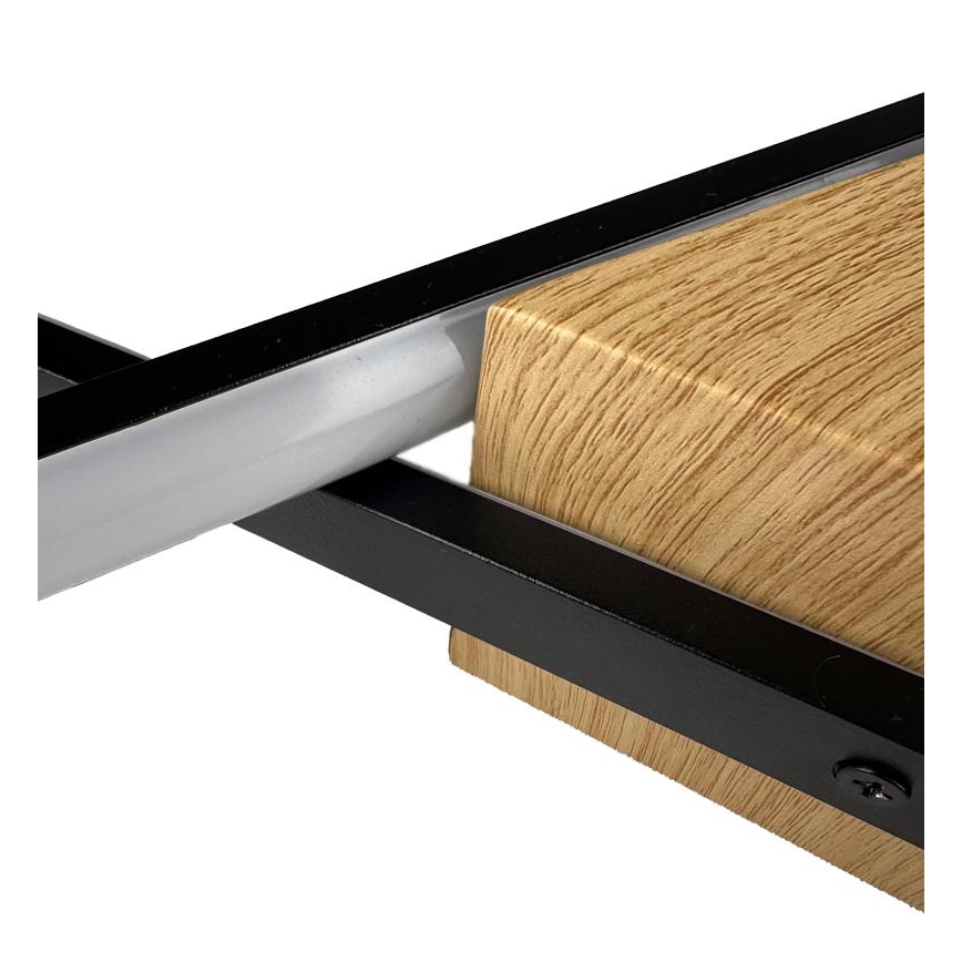 Dimbare LED Plafondlamp LED/75W/230V 3000-6500K bruin/zwart + afstandsbediening