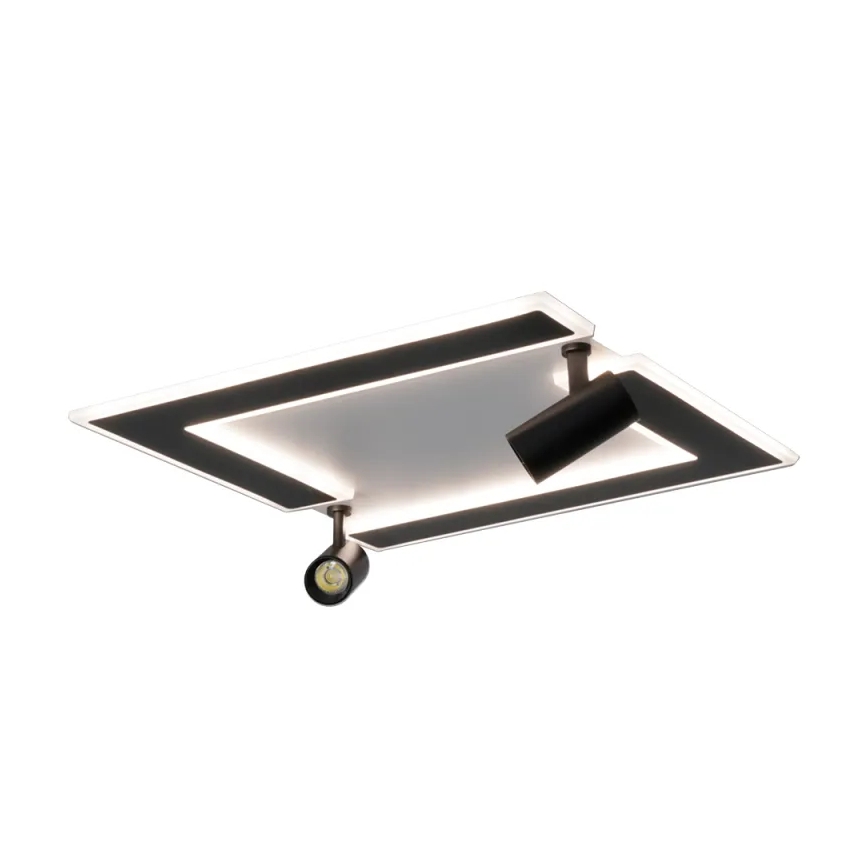 Dimbare LED Plafondlamp LED/80W/230V 3000-6500K zwart + afstandsbediening