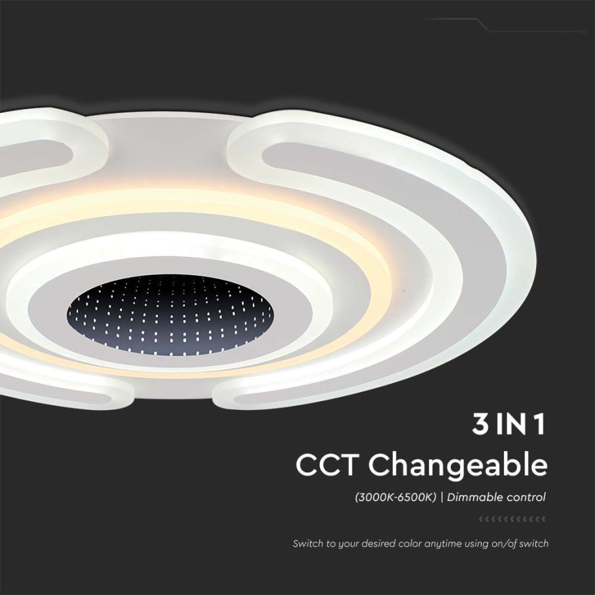 Dimbare LED plafondlamp LED/95W/230V 3000-6500K + afstandsbediening