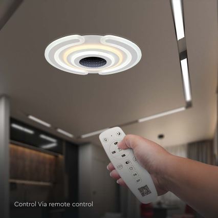 Dimbare LED plafondlamp LED/95W/230V 3000-6500K + afstandsbediening