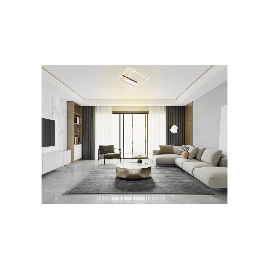 Dimbare LED plafondlamp LED/95W/230V 3000-6500K wit + afstandsbediening