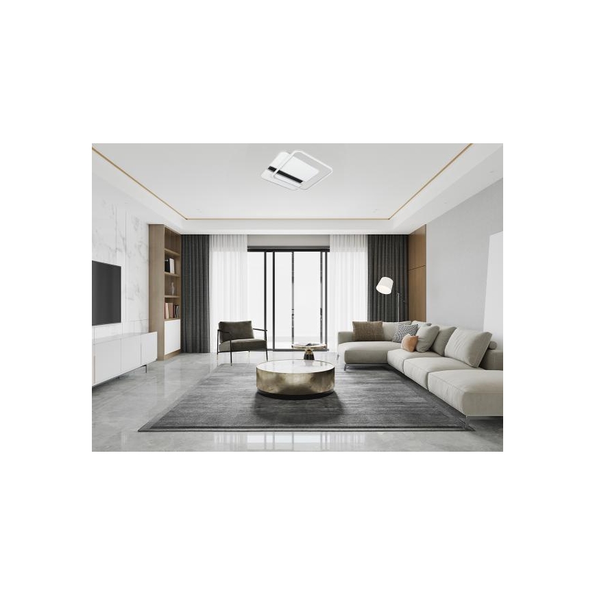 Dimbare LED plafondlamp LED/95W/230V 3000-6500K wit + afstandsbediening