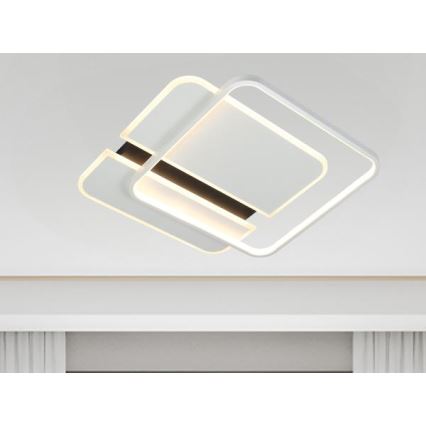 Dimbare LED plafondlamp LED/95W/230V 3000-6500K wit + afstandsbediening