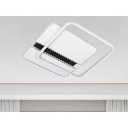 Dimbare LED plafondlamp LED/95W/230V 3000-6500K wit + afstandsbediening