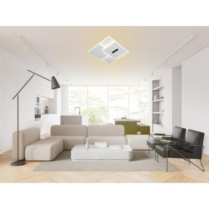 Dimbare LED Plafondlamp LED/95W/230V 3000-6500K wit + afstandsbediening