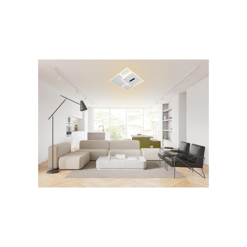 Dimbare LED Plafondlamp LED/95W/230V 3000-6500K wit + afstandsbediening