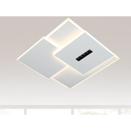 Dimbare LED Plafondlamp LED/95W/230V 3000-6500K wit + afstandsbediening