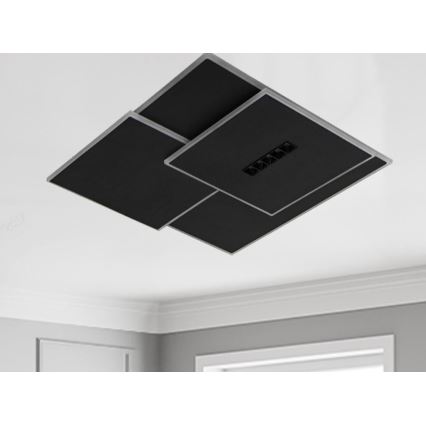 Dimbare LED Plafondlamp LED/95W/230V 3000-6500K zwart + afstandsbediening