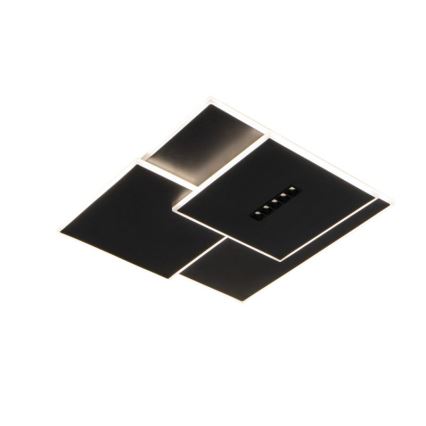 Dimbare LED Plafondlamp LED/95W/230V 3000-6500K zwart + afstandsbediening