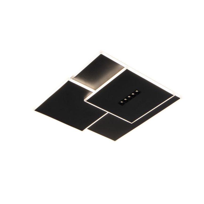 Dimbare LED Plafondlamp LED/95W/230V 3000-6500K zwart + afstandsbediening