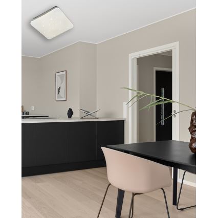Dimbare LED plafondlamp MANA LED/36W/230V 2700-6500K 43x43 cm + afstandsbediening
