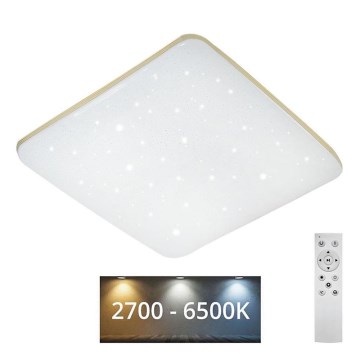 Dimbare LED plafondlamp MANA LED/60W/230V 2700-6500K 53x53 cm + afstandsbediening