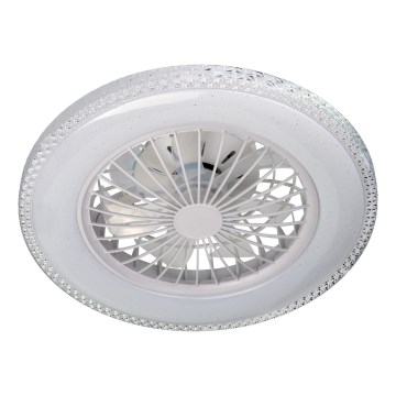 Dimbare LED-plafondlamp met ventilator EGYPT LED/48W/230V 3000-6500K wit + afstandsbediening
