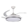 Dimbare LED-plafondlamp met ventilator PLAVE LED/36W/230V 3000-6500K zilver/wit + afstandsbediening