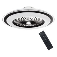 Dimbare LED Plafondlamp met Ventilator ZONDA LED/48W/230V 3000-6000K zwart + afstandsbediening