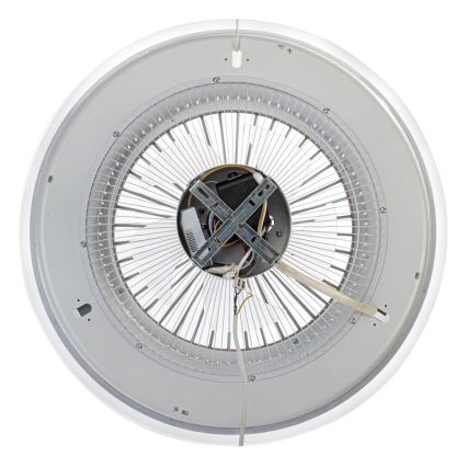 Dimbare LED Plafondlamp met Ventilator ZONDA LED/48W/230V 3000-6000K wit + afstandsbediening