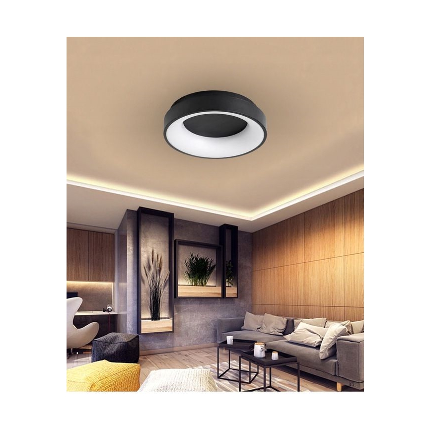 Dimbare LED Plafondlamp NOVA LED/54W/230V 3000-6500K zwart + afstandsbediening
