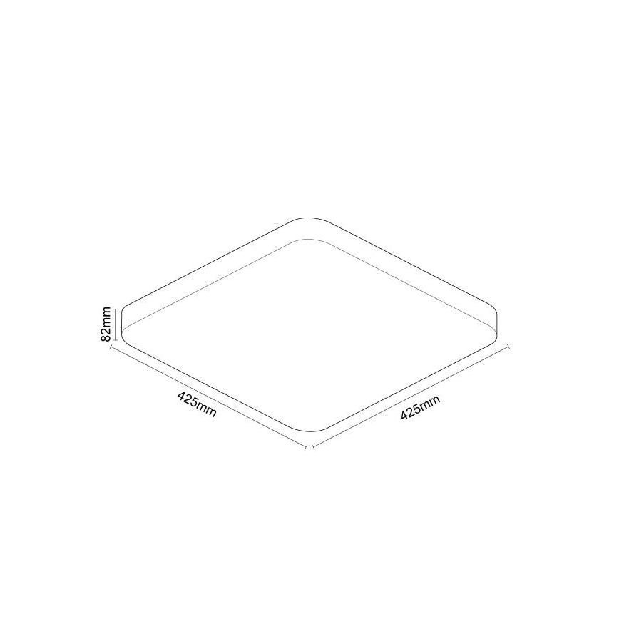 Dimbare LED plafondlamp OPAL LED/48W/230V 2700-6500K Wi-Fi Tuya wit + afstandsbediening