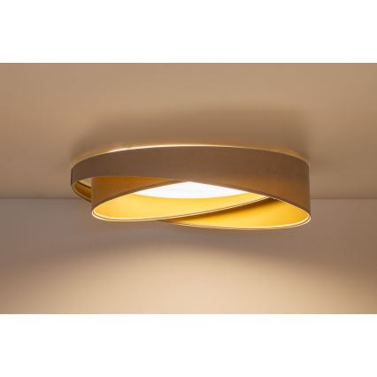 LED-dimbare plafondlamp SMART GALAXY MODERN LED/24W/230V 3000-6500K Ø 55 cm beige/goud + afstandsbediening