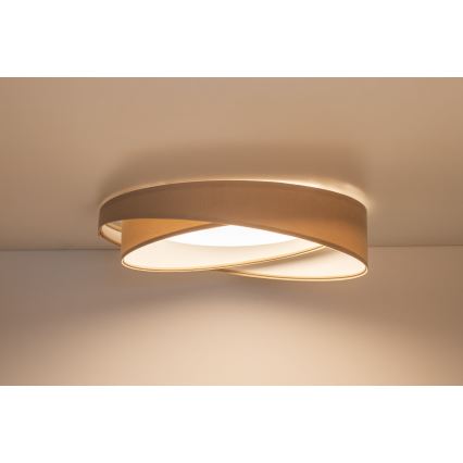 Dimbare LED-plafondlamp SMART GALAXY MODERN LED/24W/230V 3000-6500K Ø 55 cm beige/wit + afstandsbediening