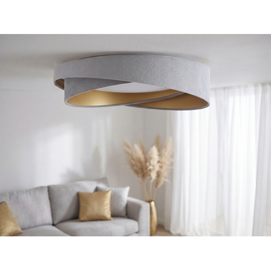 Dimbare LED-plafondlamp SMART GALAXY MODERN LED/24W/230V 3000-6500K Ø 55 cm grijs/goud + afstandsbediening