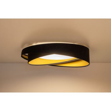 LED-dimbare plafondlamp SMART GALAXY MODERN LED/24W/230V 3000-6500K Ø 55 cm zwart/goud + afstandsbediening