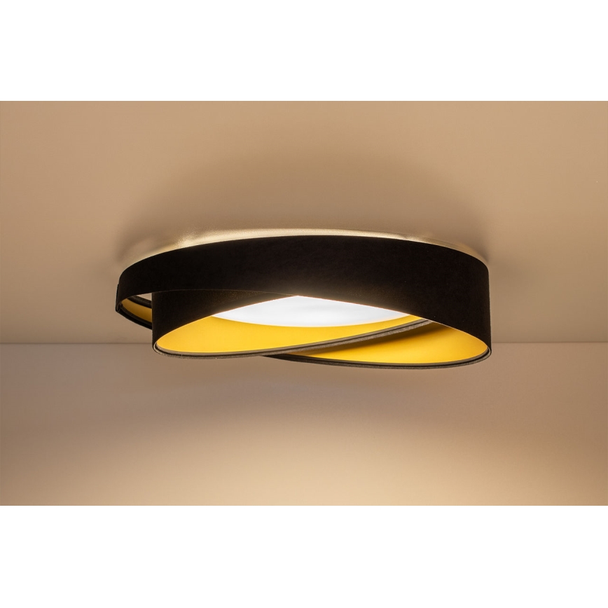 LED-dimbare plafondlamp SMART GALAXY MODERN LED/24W/230V 3000-6500K Ø 55 cm zwart/goud + afstandsbediening