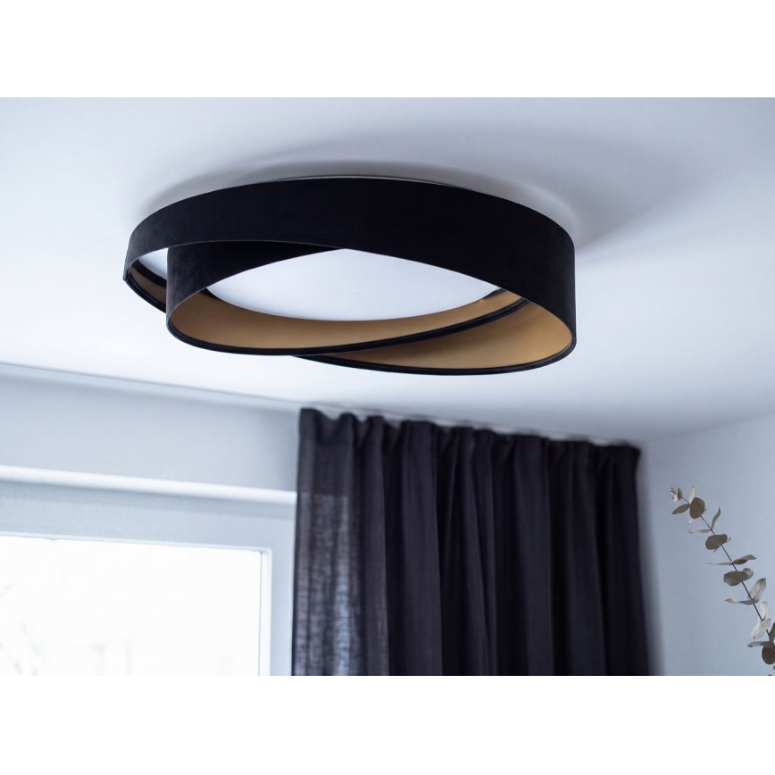 LED-dimbare plafondlamp SMART GALAXY MODERN LED/24W/230V 3000-6500K Ø 55 cm zwart/goud + afstandsbediening
