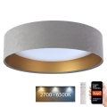 Dimbare LED Plafondlamp SMART GALAXY LED/36W/230V d. 55 cm 2700-6500K Wi-Fi Tuya grijs/goud + afstandsbediening