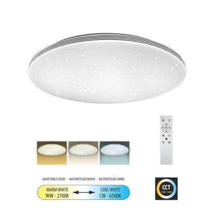 Dimbare LED plafondlamp VENTA LED/60W/230V 2700-6500K diameter 58 cm + afstandsbediening