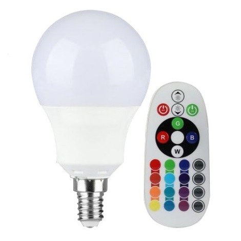 Reserve Voorwoord Verzorgen Dimbare LED RGB Lamp E14/3,5W/230V 6400K + afstandsbediening | Lumimania