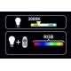 Dimbare LED RGB Lamp G55 E27/4,5W/230V