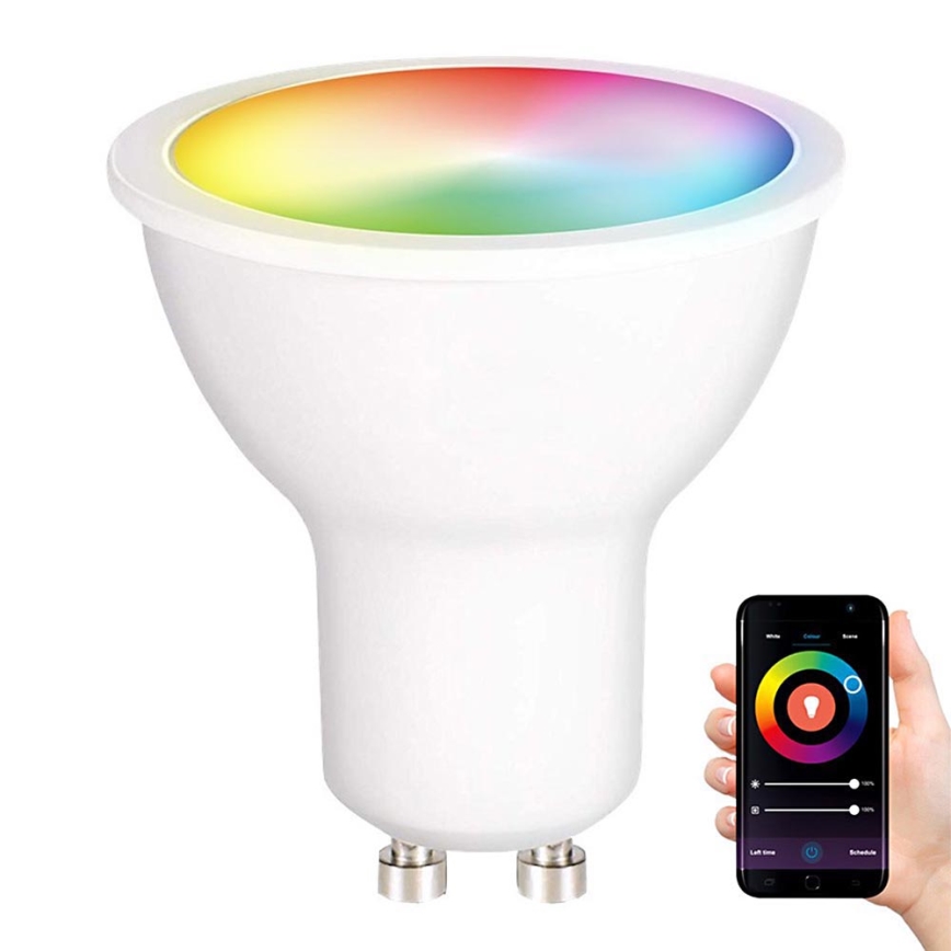 Dimbare LED RGB Lamp GU10/5W/230V 2700-6500K Wifi Tuya