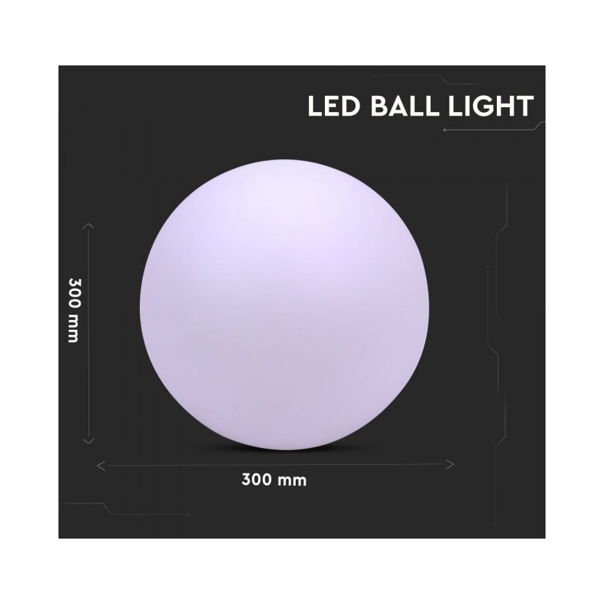 Dimbare LED RGB Lamp voor Buiten LED/1W/230V 30cm IP67