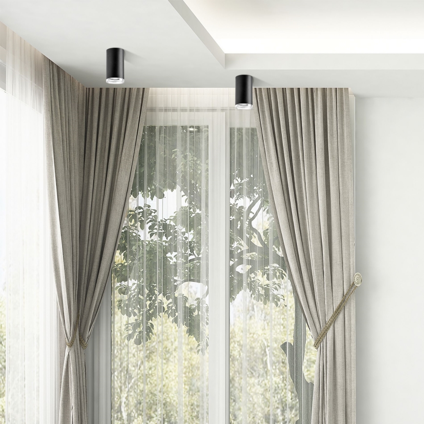 Dimbare LED RGBW badkamer inbouwspot TURYN 1xGU10/6,5W/230V 2700-6500K Wi-Fi IP44 zwart