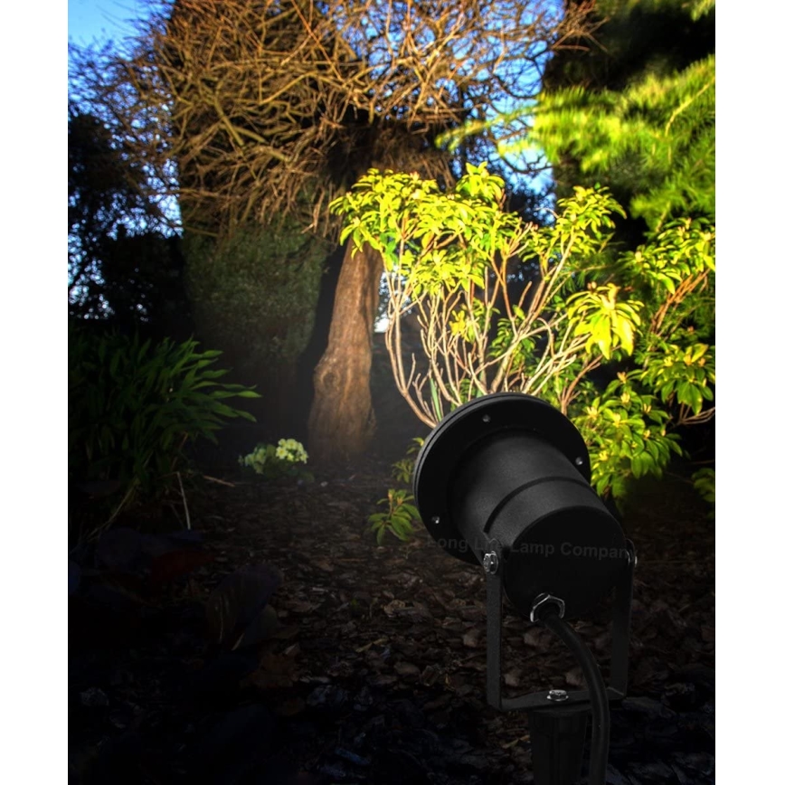 Dimbare LED RGBW buitenlamp BLAKE 1xGU10/4,8W/230V IP65 + afstandsbediening